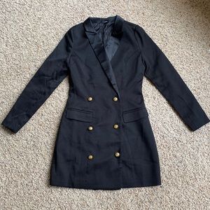 Missguided black blazer dress size 4
